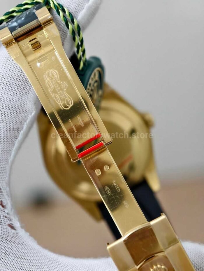 ZF Factory CounterWeight Rolex Sky-Dweller 336938-0008 42mm Yellow Gold OysterFlex Green Dial - Image 7