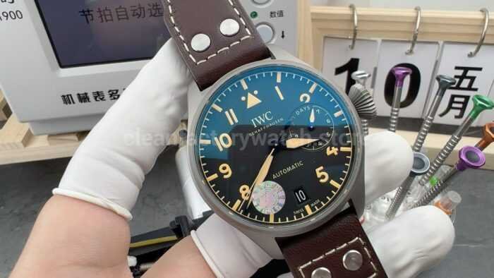 ZF Factory IWC Big Pilot Heritage IW501004 46mm Black Dial 3 Super Clone Watch,Clean Factory Watch