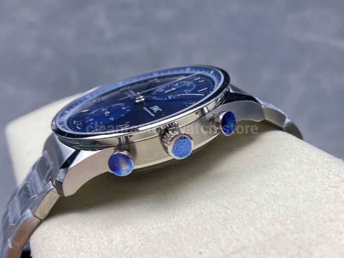 ZF Factory IWC Portuguese Chronograph IW371606 41mm Steel Blue Dial 2 Super Clone Watch,Clean Factory Watch
