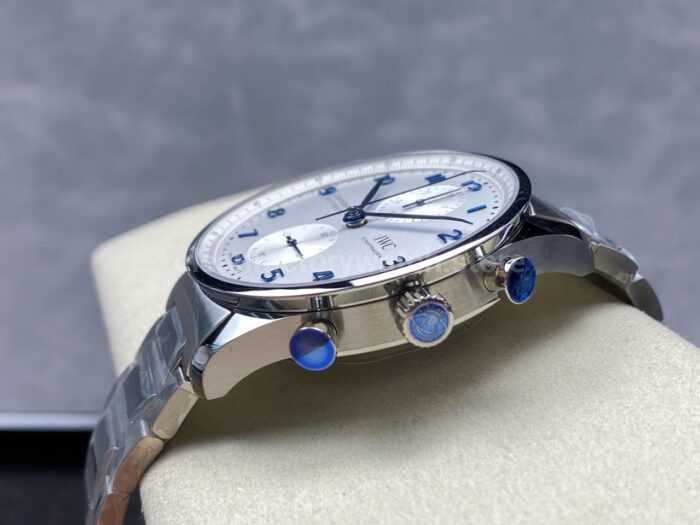 ZF Factory IWC Portuguese Chronograph IW371617 41mm Steel Silver Dial 7 Super Clone Watch,Clean Factory Watch