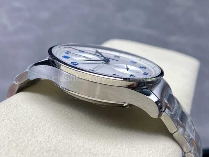 ZF Factory IWC Portuguese Chronograph IW371617 41mm Steel Silver Dial 8 Super Clone Watch,Clean Factory Watch