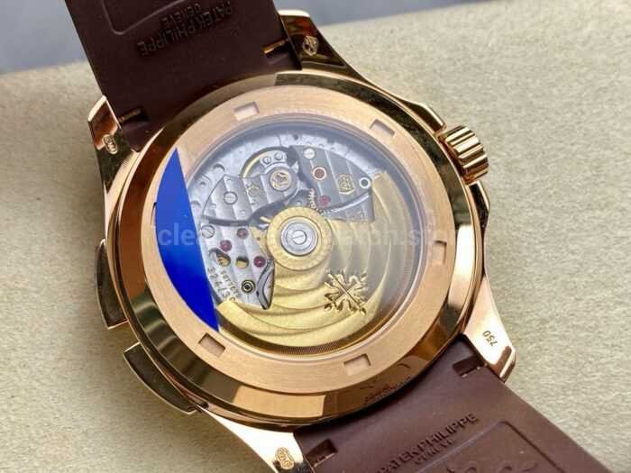 ZF Factory Patek Philippe Aquanaut 5164R 001 40.8mm Rose Gold Rubber Strap Brown Dial 3 Super Clone Watch,Clean Factory Watch