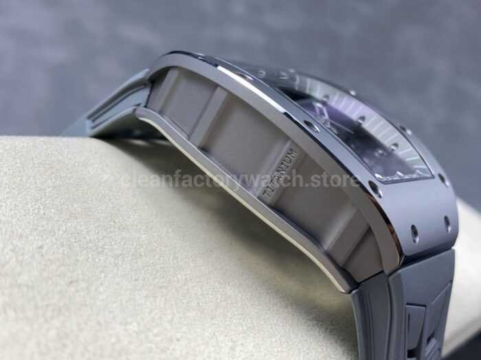 ZF Factory Richard Mille RM 055 42.7mm Full Grey Ceramic Rubber Strap Skeletonized Grey Dial 4 Super Clone Watch,Clean Factory Watch
