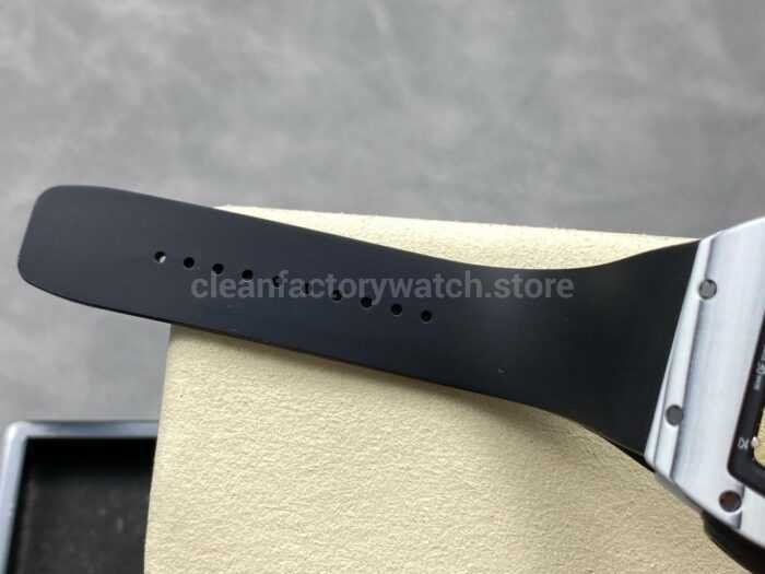 ZF Factory Richard Mille RM061 01 43mm White Ceramic Rubber Strap Skeletonized Dial 3 Super Clone Watch,Clean Factory Watch