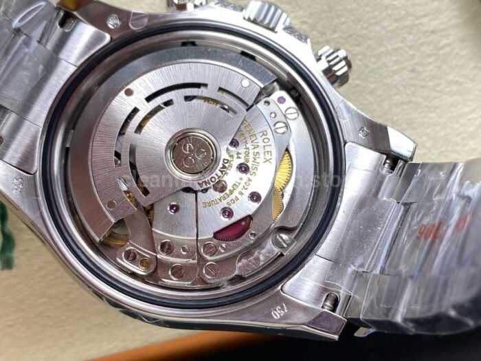 ZF Factory Rolex Daytona 116599RBOW 40mm White Gold Rainbow Bezel Diamond Black Dial - Image 9