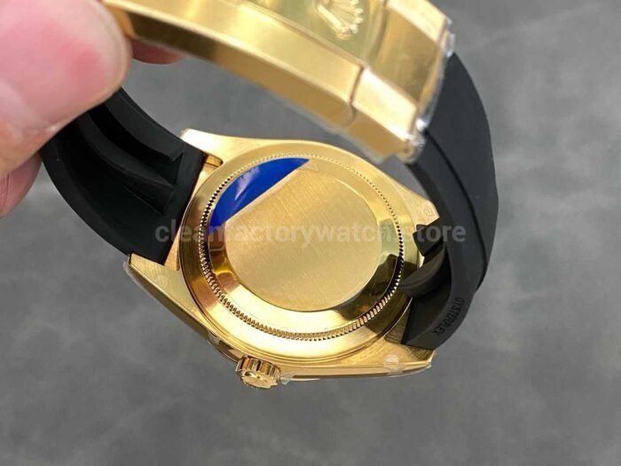 ZF Factory Rolex Sky-Dweller 336238-0001 42mm Yellow Gold Rubber Strap Champagne Dial - Image 7