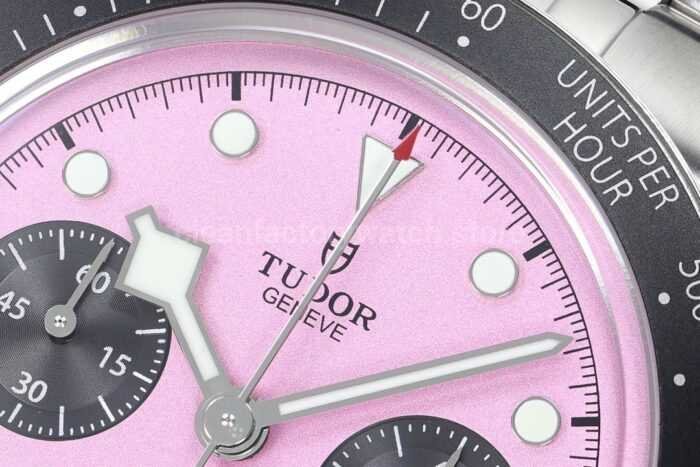 ZF Factory Tudor Black Bay Chrono 79360N 0019 41mm Jubilee Pink Dial 6 Super Clone Watch,Clean Factory Watch
