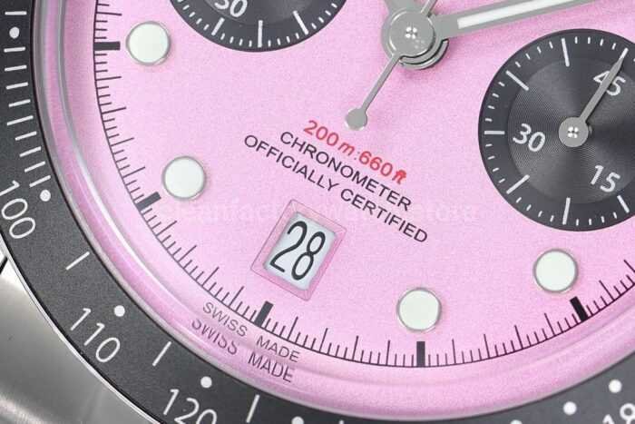 ZF Factory Tudor Black Bay Chrono 79360N 0019 41mm Jubilee Pink Dial 9 Super Clone Watch,Clean Factory Watch