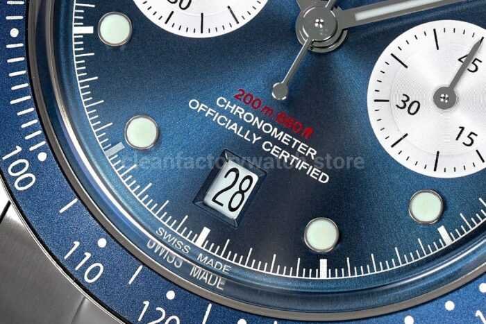 ZF Factory Tudor Heritage Black Bay Chrono 79360B 0002 41mm Jubilee Blue Dial 5 Super Clone Watch,Clean Factory Watch