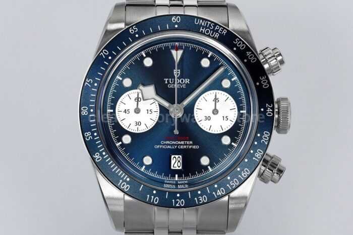 ZF Factory Tudor Heritage Black Bay Chrono 79360B 0002 41mm Jubilee Blue Dial 9 Super Clone Watch,Clean Factory Watch