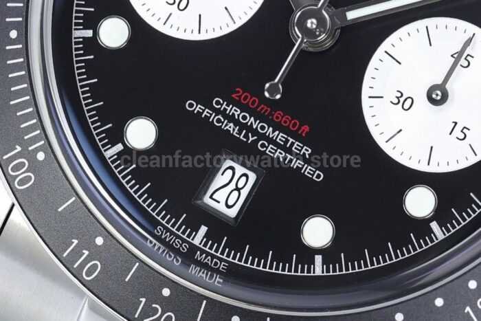 ZF Factory Tudor Panda Black Bay Chrono 79360N 0001 41mm Jubilee Black Dial 9 Super Clone Watch,Clean Factory Watch