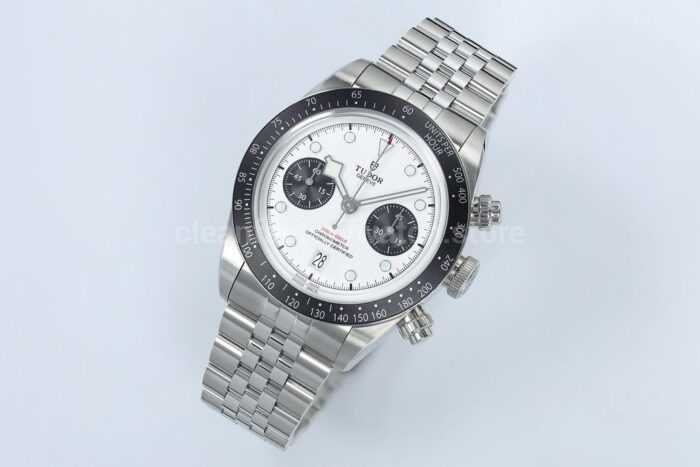 ZF Factory Tudor Panda Black Bay Chrono 79360N 0002 41mm Jubilee White Dial 4 Super Clone Watch,Clean Factory Watch