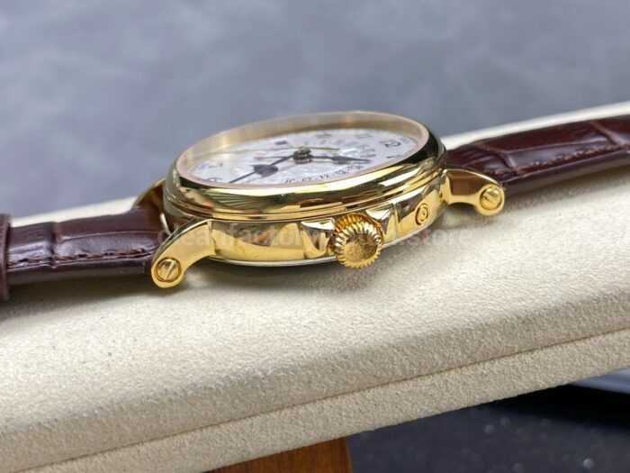 ZM Factory Patek Philippe Perpetual Calendar 5159J 001 38mm Yellow Gold Leather Strap White Dial 4 Super Clone Watch,Clean Factory Watch
