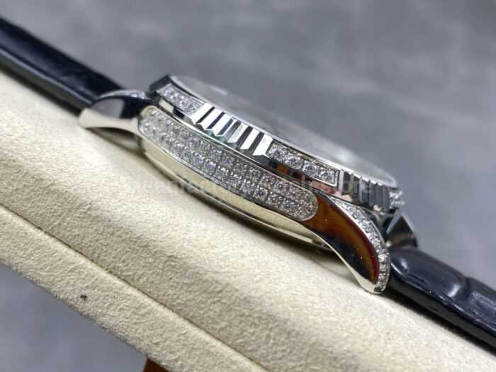 ZM Factory Patek Philippe Perpetual Calendar 5496P 001 40mm Steel Leather Strap White Dial 9 Super Clone Watch,Clean Factory Watch