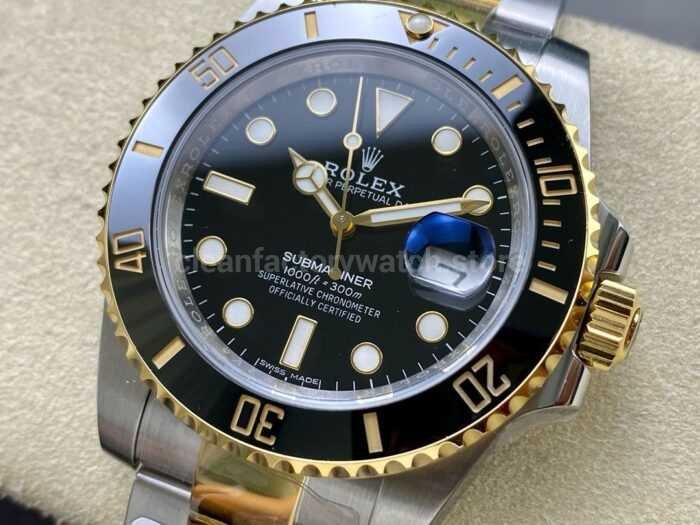 ZQ Factory Rolex Submariner Date 116613LN 40mm Half Gold Black Dial 6 Super Clone Watch,Clean Factory Watch