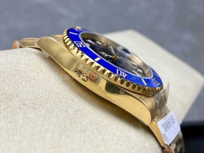 ZQ Factory Rolex Submariner Date 116618LB 40mm Full Yellow Gold Blue Dial 10 Super Clone Watch,Clean Factory Watch