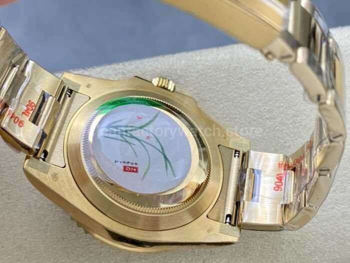 ZQ Factory Rolex Submariner Date 116618LB 40mm Full Yellow Gold Blue Dial 4 Super Clone Watch,Clean Factory Watch