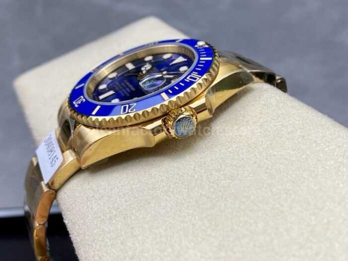 ZQ Factory Rolex Submariner Date 116618LB 40mm Full Yellow Gold Blue Dial 6 Super Clone Watch,Clean Factory Watch