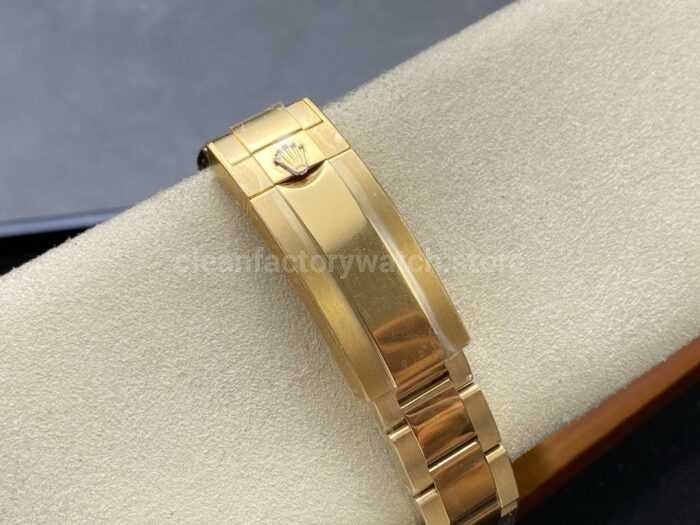 ZQ Factory Rolex Submariner Date 116618LN 40mm Full Yellow Gold Black Dial 7 Super Clone Watch,Clean Factory Watch