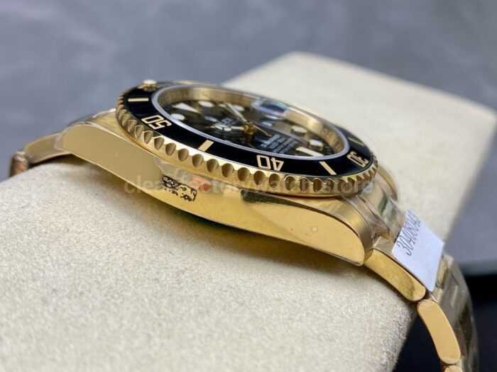 ZQ Factory Rolex Submariner Date 116618LN 40mm Full Yellow Gold Black Dial 9 Super Clone Watch,Clean Factory Watch