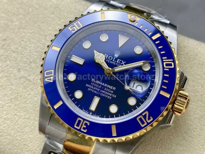 ZQ Factory Rolex Submariner Date 126613LB 41mm Half Gold Blue Dial - Image 3