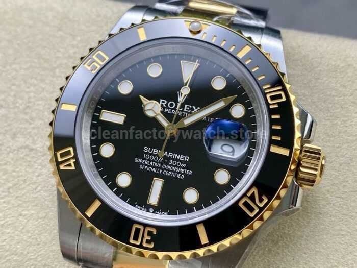 ZQ Factory Rolex Submariner Date 126613LN 41mm Half Gold Black Dial 6 Super Clone Watch,Clean Factory Watch