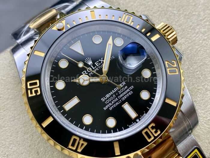 ZQ Factory Rolex Submariner Date 126613LN 41mm Half Gold Black Dial 8 Super Clone Watch,Clean Factory Watch