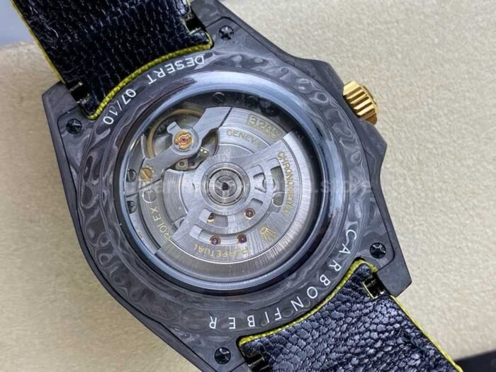 DIW Factory Rolex GMT-Master II 126710 Limited Edition 40mm Gold Word Carbon Fiber Artificial Fiber Woven Strap Green Dial - Image 7