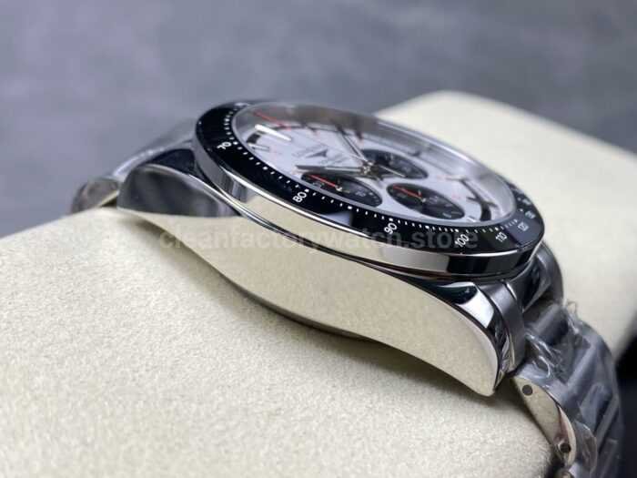 AF Factory Longines Conquest Chronograph L3.835.4.72.6 42mm Full Steel Strap Black Eyes White Dial 2 Super Clone Watch,Clean Factory Watch