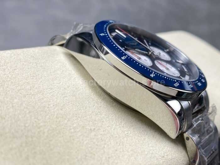 AF Factory Longines Conquest Chronograph L3.835.4.91.2 42mm Full Steel Strap White Eyes Blue Dial 6 Super Clone Watch,Clean Factory Watch