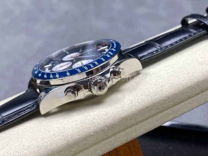 AF Factory Longines Conquest Chronograph L3.835.4.91.2 42mm Steel Leather Strap White Eyes Blue Dial 6 Super Clone Watch,Clean Factory Watch