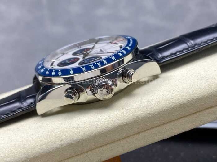 AF Factory Longines Conquest Chronograph L3.835.4.98.6 42mm Steel Leather Strap Blue Eyes White Dial 1 Super Clone Watch,Clean Factory Watch
