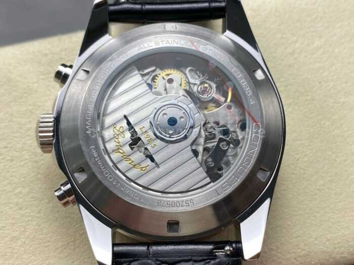 AF Factory Longines Conquest Chronograph L3.835.4.98.6 42mm Steel Leather Strap Blue Eyes White Dial 5 Super Clone Watch,Clean Factory Watch