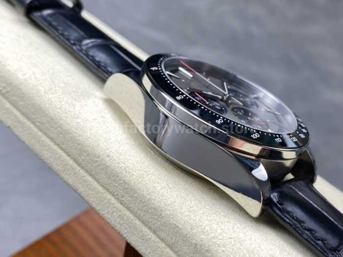 AF Factory Longines Conquest Chronograph L3.836.4.52.9 42mm Steel Leather Strap Black Eyes Gray Dial 2 Super Clone Watch,Clean Factory Watch