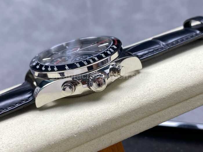 AF Factory Longines Conquest Chronograph L3.836.4.52.9 42mm Steel Leather Strap Black Eyes Gray Dial 7 Super Clone Watch,Clean Factory Watch