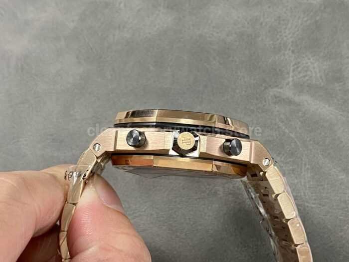 APF Factory Audemars Piguet Royal Oak Offshore Chronograph 26470OR.OO .1000OR.03 42mm Full Rose Gold Black D 8 Super Clone Watch,Clean Factory Watch