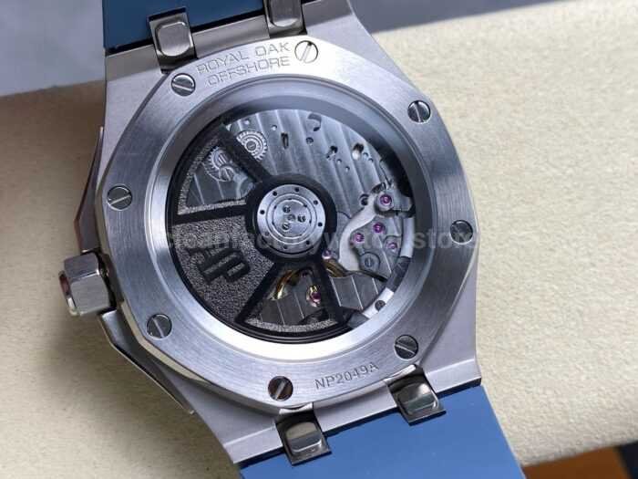 APP Factory Audemars Piguet Royal Oak Offshore 15605SK.OO .A350CA.01 43mm Steel Rubber Strap Gradient Blue D 6 Super Clone Watch,Clean Factory Watch