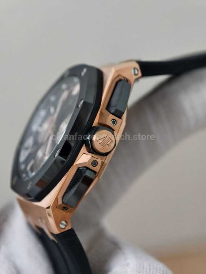 APS Factory Audemars Piguet Royal Oak Offshore Chronograph 26420RO.OO .A002CA.01 43mm Rose Gold Rubb Super Clone Watch,Clean Factory Watch