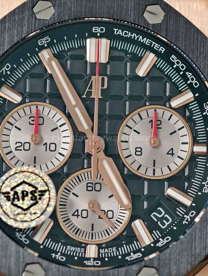 APS Factory Audemars Piguet Royal Oak Offshore Chronograph 26420RO.OO .A002CA.01 43mm Rose Gold Rubber 1 Super Clone Watch,Clean Factory Watch