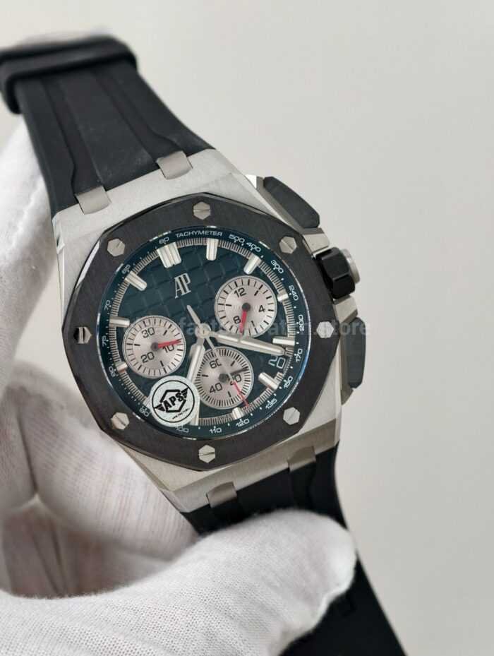 APS Factory Audemars Piguet Royal Oak Offshore Chronograph 26420SO.OO .A002CA.01 43mm Steel Rubber Strap 4 Super Clone Watch,Clean Factory Watch
