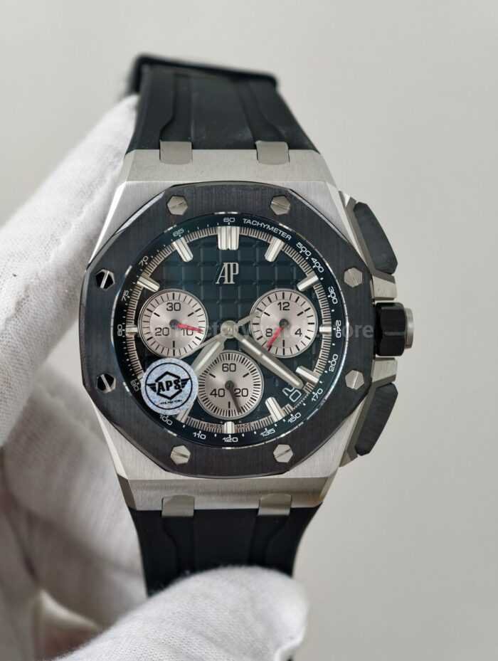 APS Factory Audemars Piguet Royal Oak Offshore Chronograph 26420SO.OO .A002CA.01 43mm Steel Rubber Strap B 1 Super Clone Watch,Clean Factory Watch