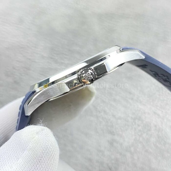 APW Factory Patek Philippe Aquanaut 5168G-001 Blue Rubber Strap Arabic Numerals Blue Dial - Image 5