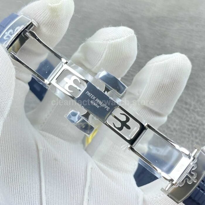 APW Factory Patek Philippe Aquanaut 5168G-001 Blue Rubber Strap Arabic Numerals Blue Dial - Image 8