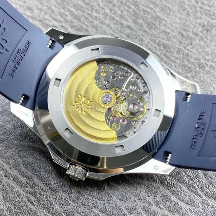 APW Factory Patek Philippe Aquanaut 5168G-001 Blue Rubber Strap Arabic Numerals Blue Dial - Image 6