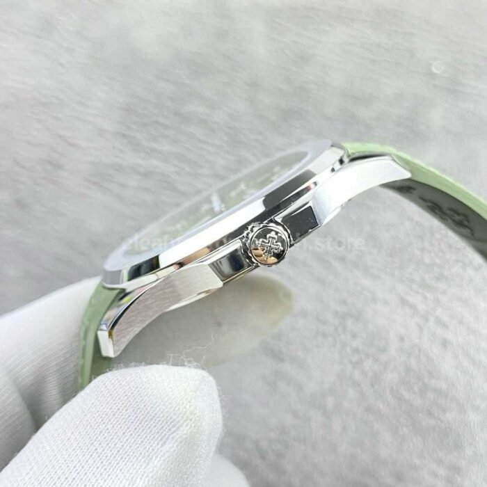 APW Factory Patek Philippe Aquanaut 5168G-010 Green Rubber Strap Arabic Numerals Green Dial - Image 5