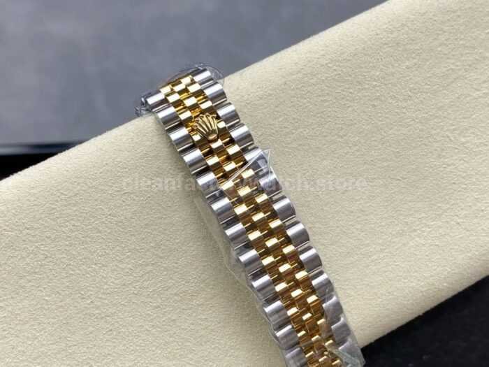 ARF Factory Counterweight Rolex Datejust 278383RBR 0016 31mm Yellow Gold Diamond Roman VI Green Dial 4 Super Clone Watch,Clean Factory Watch