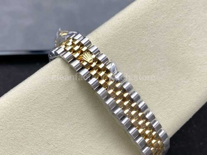 ARF Factory Counterweight Rolex Datejust 278383RBR 0018 31mm Yellow Gold Diamond Roman VI Grey Dial 5 Super Clone Watch,Clean Factory Watch