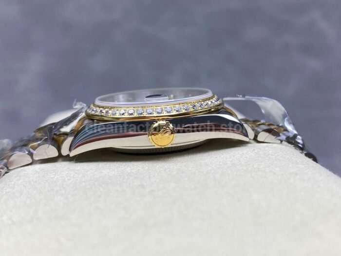 ARF Factory Counterweight Rolex Datejust 278383RBR-0028 31mm Yellow Gold Diamond Bezel Mother of Pearl Dial - Image 6