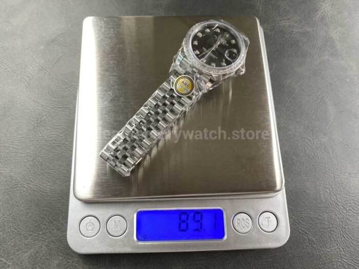 ARF Factory Counterweight Rolex Datejust 278384RBR-0010 31mm Diamond Bezel Grey Dial - Image 10