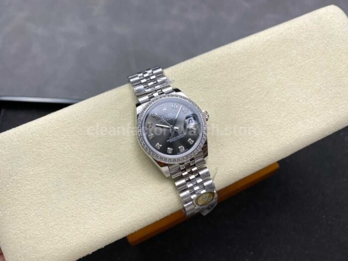 ARF Factory Counterweight Rolex Datejust 278384RBR-0010 31mm Diamond Bezel Grey Dial - Image 4